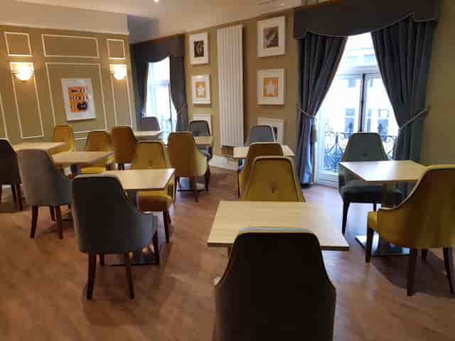 Spotlight Lounge at Wolverhampton Grand Theatre, modern meeting space for workshops and networking.