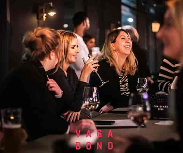 Vibrant Upstairs Lounge at Vagabond, perfect for networking and team-building events.
