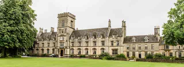Historic venue at Royal Agricultural University, ideal for meetings and outdoor events.