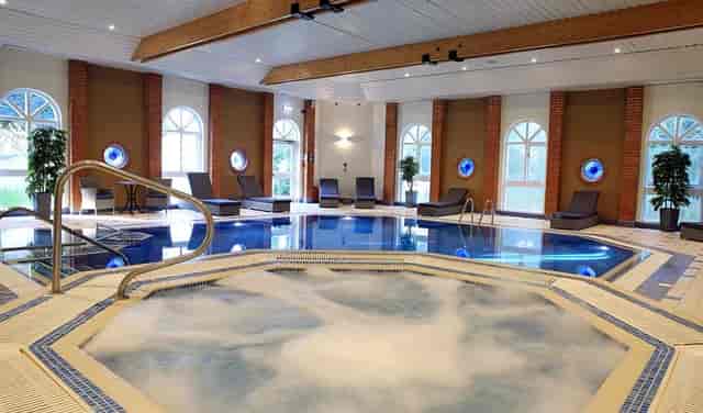Indoor pool at The Hogs Back Hotel, perfect for wellness events and networking breaks.