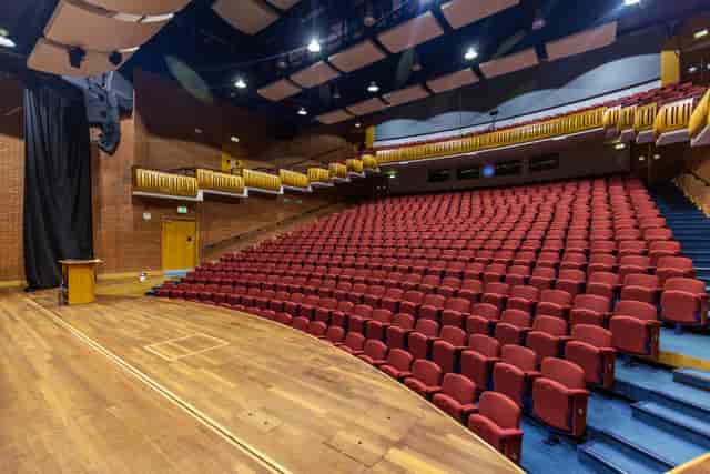 Marden Park Mansion auditorium with tiered seating for conferences and presentations.
