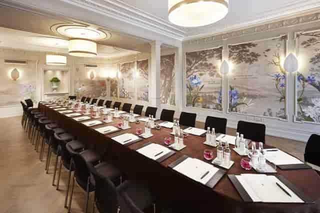 Sophisticated Clarendon Room at Brown's Hotel, ideal for corporate meetings and workshops.