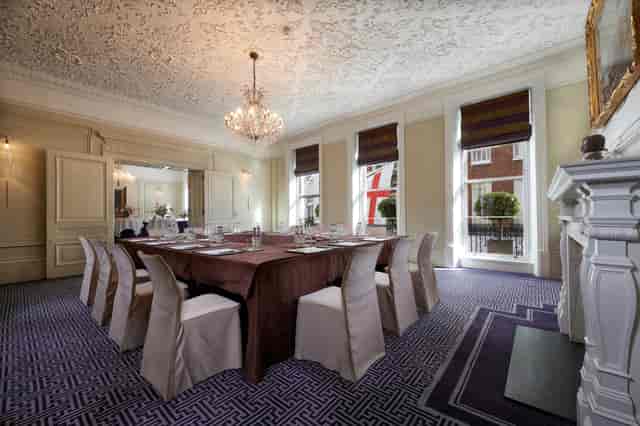 Elegant Roosevelt Room at Brown's Hotel, ideal for corporate events and meetings.