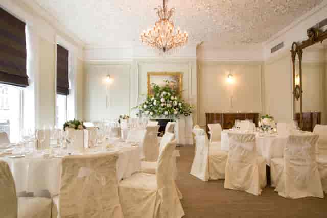 Elegant banquet room at Brown's Hotel, perfect for weddings and corporate events.