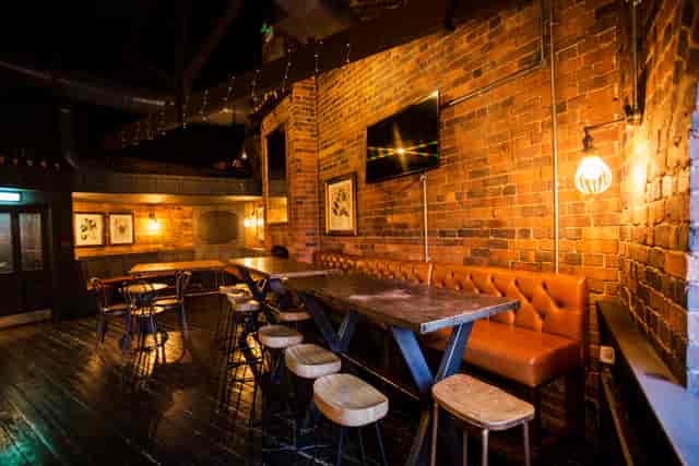 Stylish Gin Parlour in The Distillery Birmingham, perfect for intimate gatherings and networking.