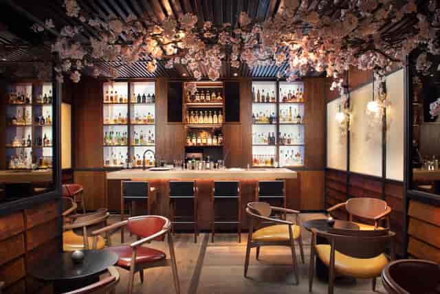 Stylish bar at The Malt Lounge & Bar, ideal for networking events and cocktail receptions.