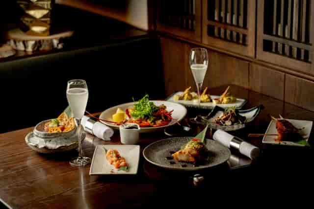 Elegant dining setup at TOKii, The Prince Akatoki London for corporate events and receptions.