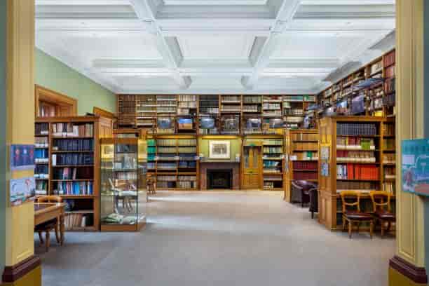 Elegant Lecture Theatre & Lower Library at The Geological Society, perfect for small events.