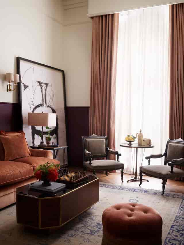 Magistrates' Court lounge in The NoMad London, ideal for networking events with elegant decor.