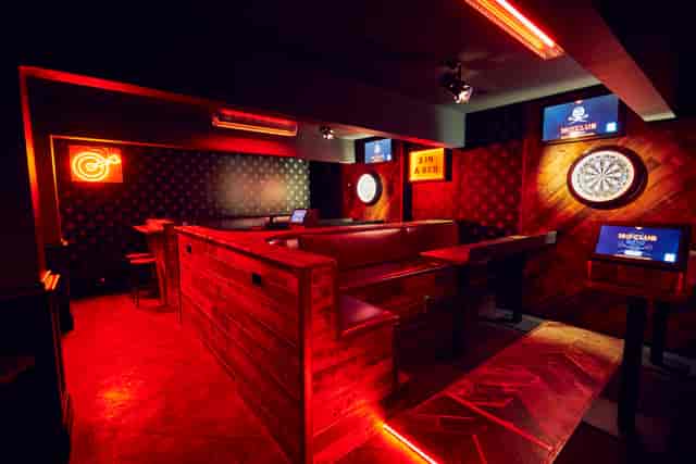 Darts Space at 180 Club: stylish venue with dartboards for team-building events.
