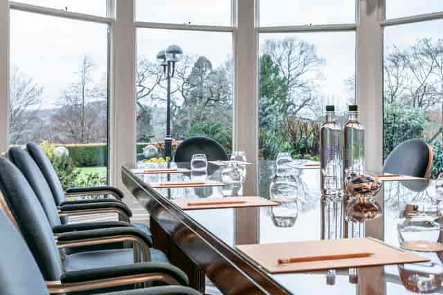 Castle Room at Castle Green Hotel, bright meeting space for productive events and collaboration.