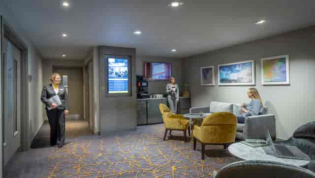 Grainger Suite at Maldron Hotel Newcastle, ideal for networking and meetings with modern decor.