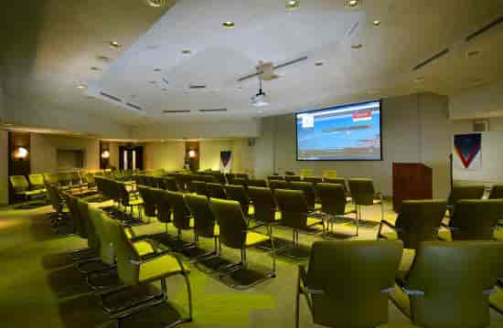 Central Hall at The View Hotel, Eastbourne: modern meeting room for events and presentations.