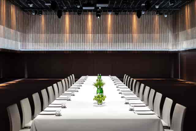 Sleek Ballroom A at The Londoner, perfect for corporate meetings and exclusive events.