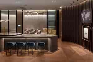Royal Academy of Arts event space with stylish bar, ideal for networking and gatherings.