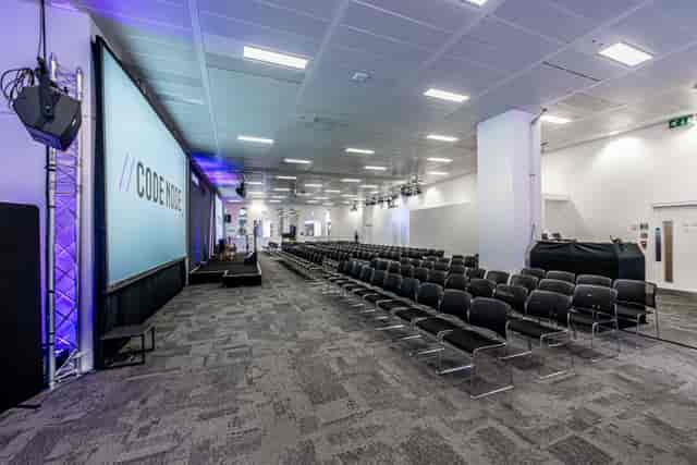 CodeNode venue hire, modern conference space, London events