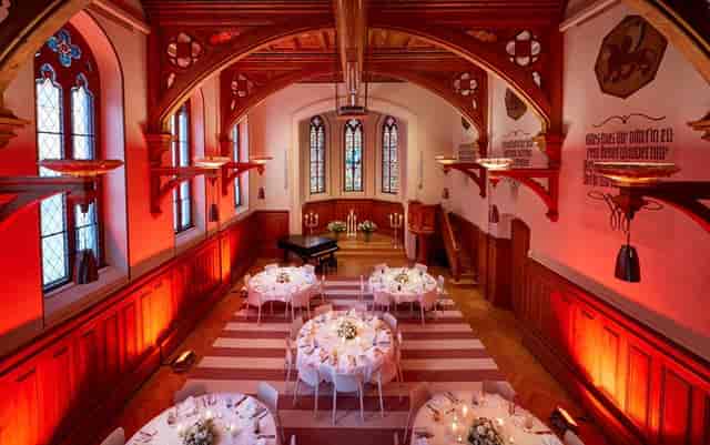 Elegant Green Room at Hard Rock Hotel Davos, ideal for weddings and corporate events.