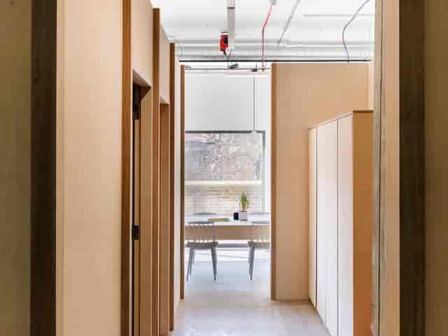 Modern corridor in Arc Club for full venue hire, ideal for meetings and events.