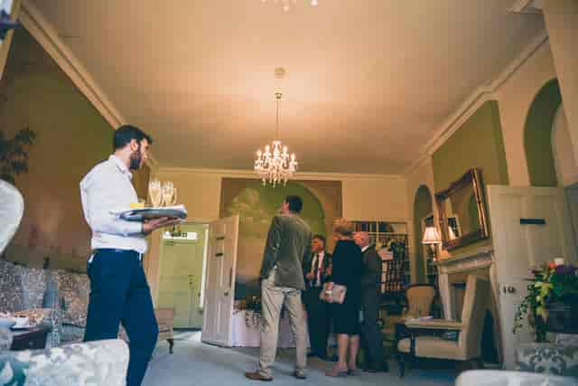 Elegant Chapter room at St. Katharine for networking events and intimate gatherings.