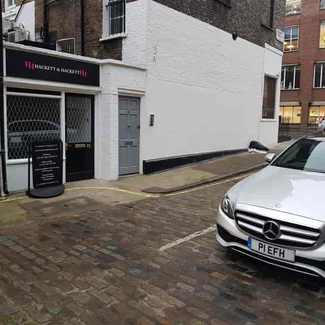 Modern venue entrance at 35 Chagford Street, ideal for upscale corporate events.