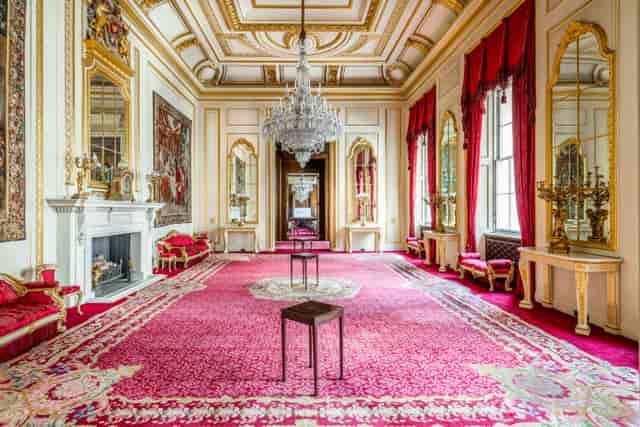 Opulent Drawing Room at Goldsmiths' Hall, ideal for formal events and meetings.