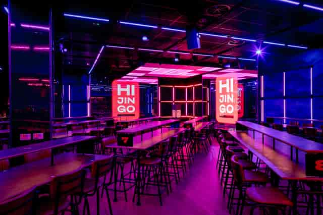 Hijingo venue: modern, vibrant, corporate event, team building