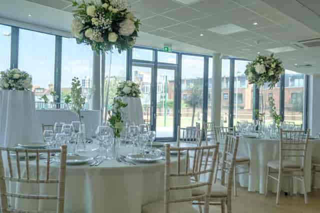 Elegant Oval Room at Parsons Green Club, perfect for weddings and upscale events.