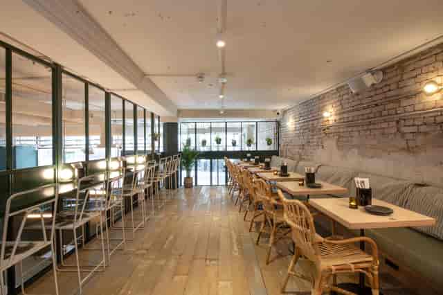 Versatile event space at Vagabond Monument with modern industrial design for gatherings.