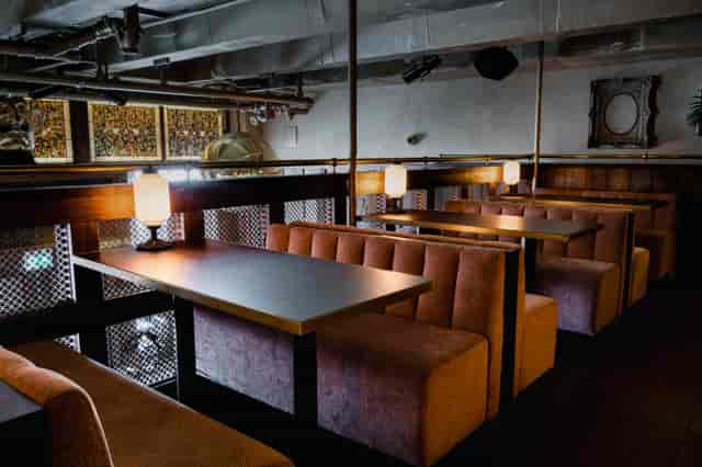 Cozy dining space at The Breakfast Pub, ideal for private events and meetings.