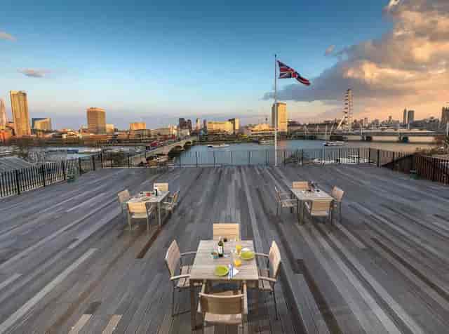 London rooftop event venue, skyline, corporate reception