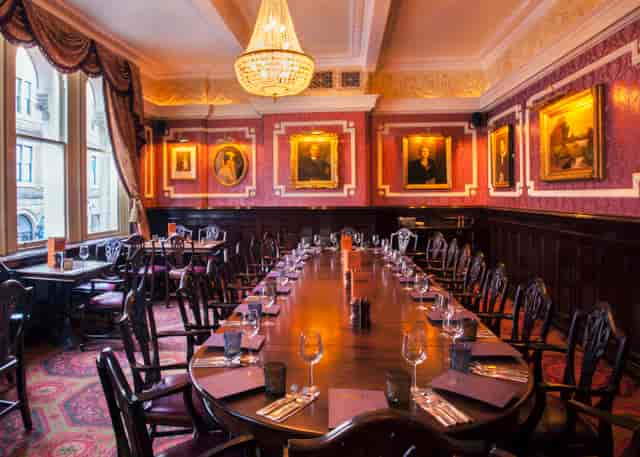 Elegant Victorian Lounge in Cosy Club Nottingham, perfect for corporate dinners and private events.