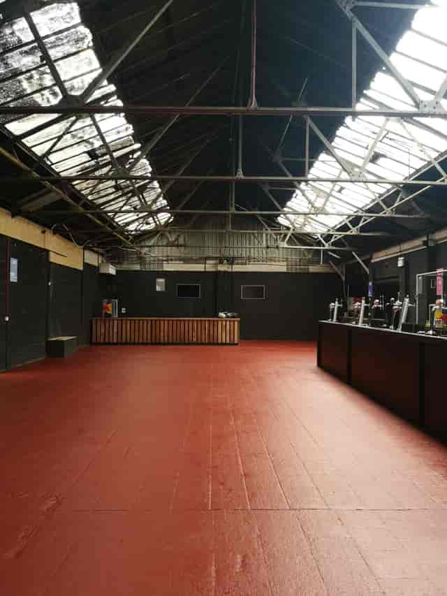 Spacious industrial venue SS2 Digbeth for corporate and social events, featuring high ceilings.