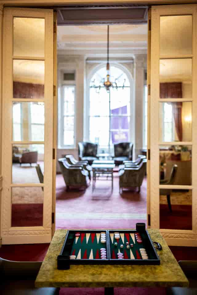 Royal Over-Seas League Drawing Room: elegant, intimate VIP lounge for networking events.