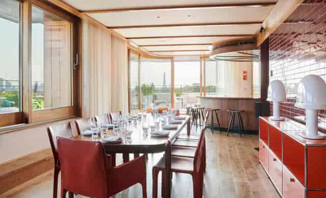 Modern meeting space in The Standard, London, ideal for corporate events and networking.