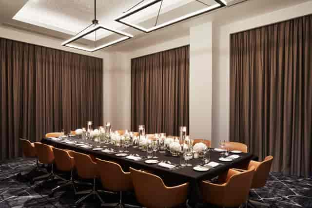 Executive Boardroom at Hyatt Regency Manchester, elegant table, ideal for meetings and events.