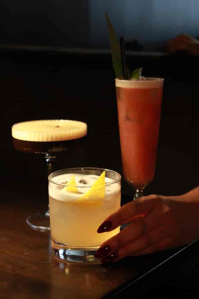 Stylish cocktail display at Boogalú for full venue hire events.