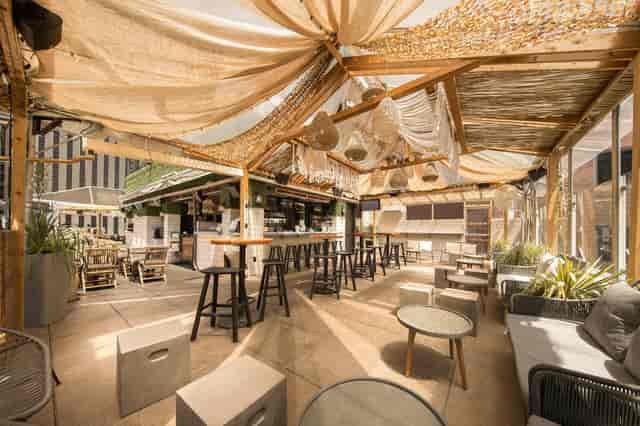 Haven Rooftop at Sanctuary Hotel NYC, stylish outdoor event space for gatherings.