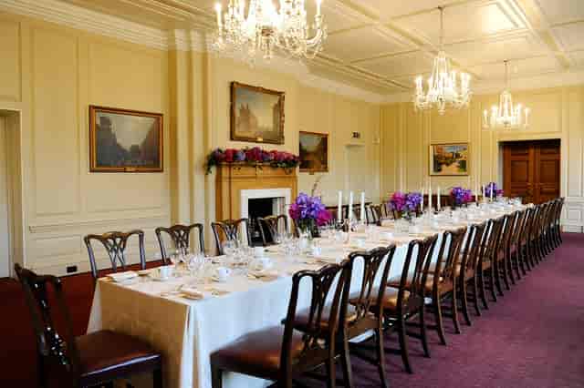 Elegant dining room in The Inner Temple, perfect for formal events and corporate gatherings.
