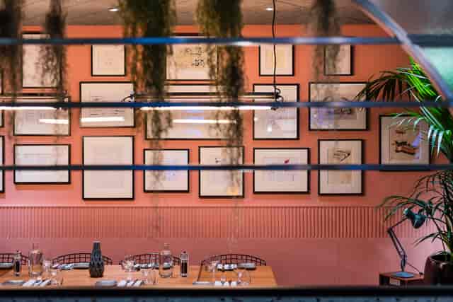 Stylish dining space at Studio 54, ideal for corporate dinners and networking events.