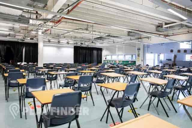 Main Hall at St Aloysius' College, spacious venue for workshops and seminars.