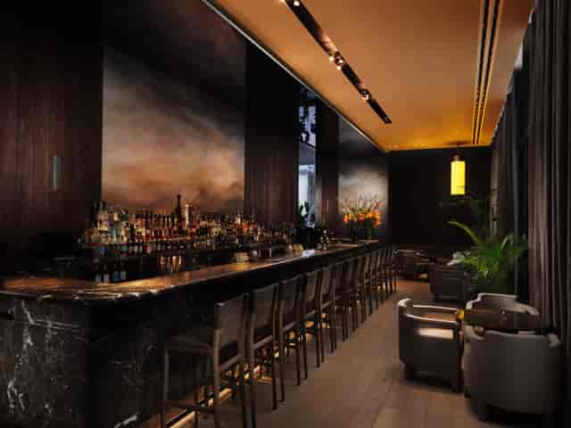 Ginger Lily bar in Straits Kitchen, ideal for networking events and cocktail receptions.