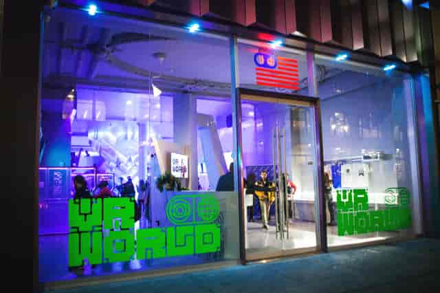 VR World NYC educational workshop venue with modern design, ideal for tech events.