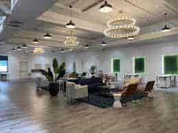 Versatile Loft Story event space with modern decor for meetings and receptions.