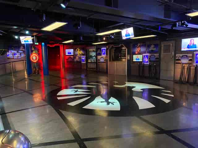 Madame Tussauds event space with vibrant decor, ideal for conferences and product launches.
