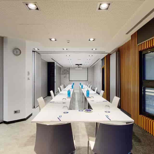 Cibeles Auditorium in Hotel Paseo Del Arte, modern meeting room for presentations and events.