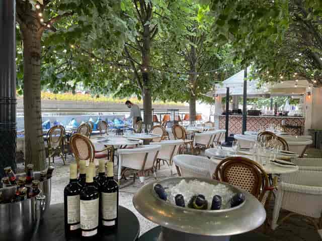 Outdoor dining space at La Terrazza, ideal for upscale events and celebrations.
