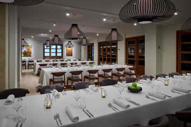 Elegant dining space at Seasons in The Henri for corporate events and private gatherings.