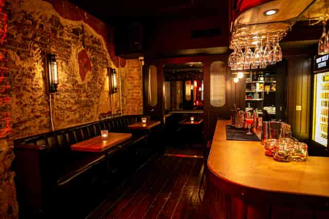 Intimate bar at The Black Horse, London, ideal for networking events and gatherings.