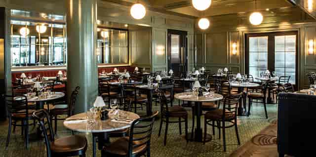 Elegant dining space at The Garden Terrace, perfect for corporate dinners and events.