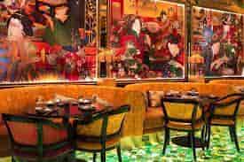 Vibrant Sakura Room at Ivy Asia Mayfair, perfect for intimate gatherings and events.
